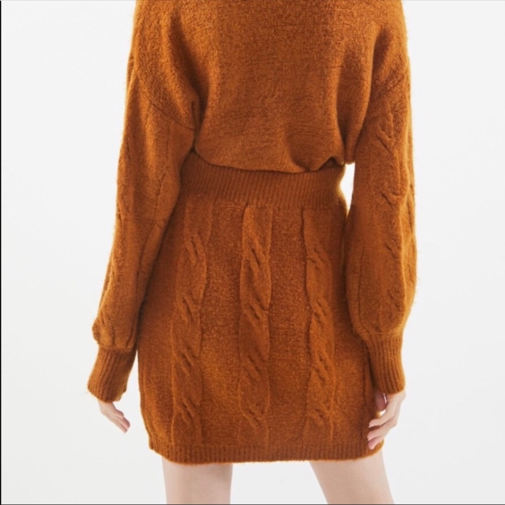 NWT urban outfitters Cable knit sweater skirt - Picture 3 of 9